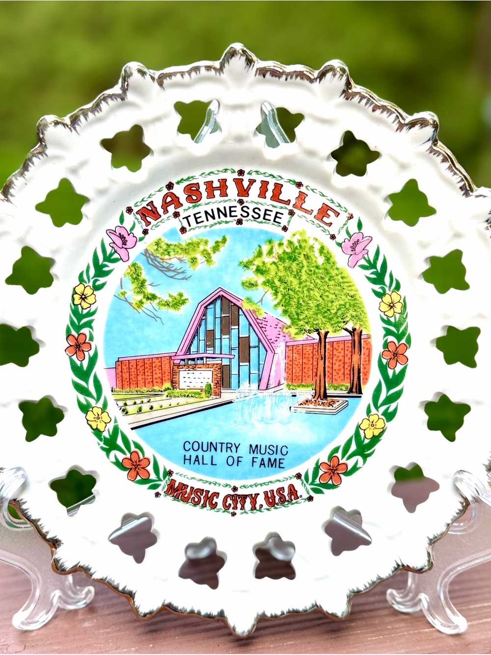Vintage MCM Nashville, Tennessee Souvenir Plate